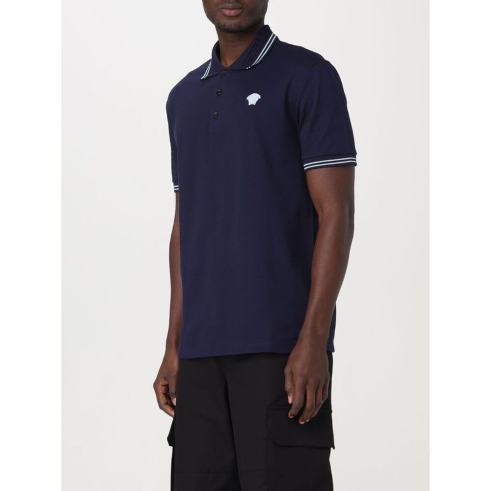 Versace Polo Shirt Men Blue - Picture 4 of 5